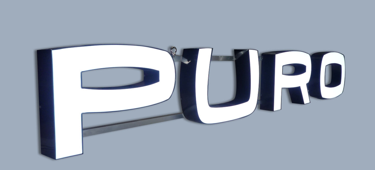 Frontleuchter Buchstaben LED (Alt)