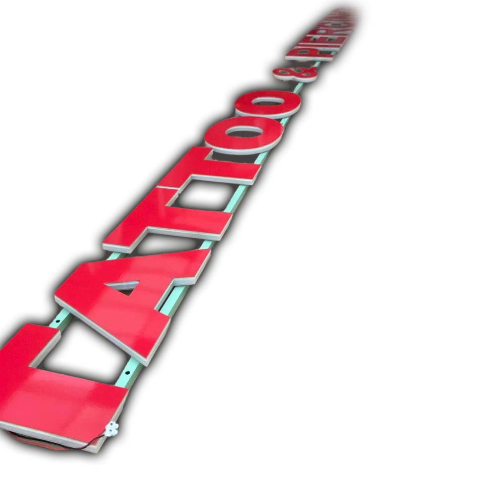 LED Rückleuchterbuchstabe Acryl