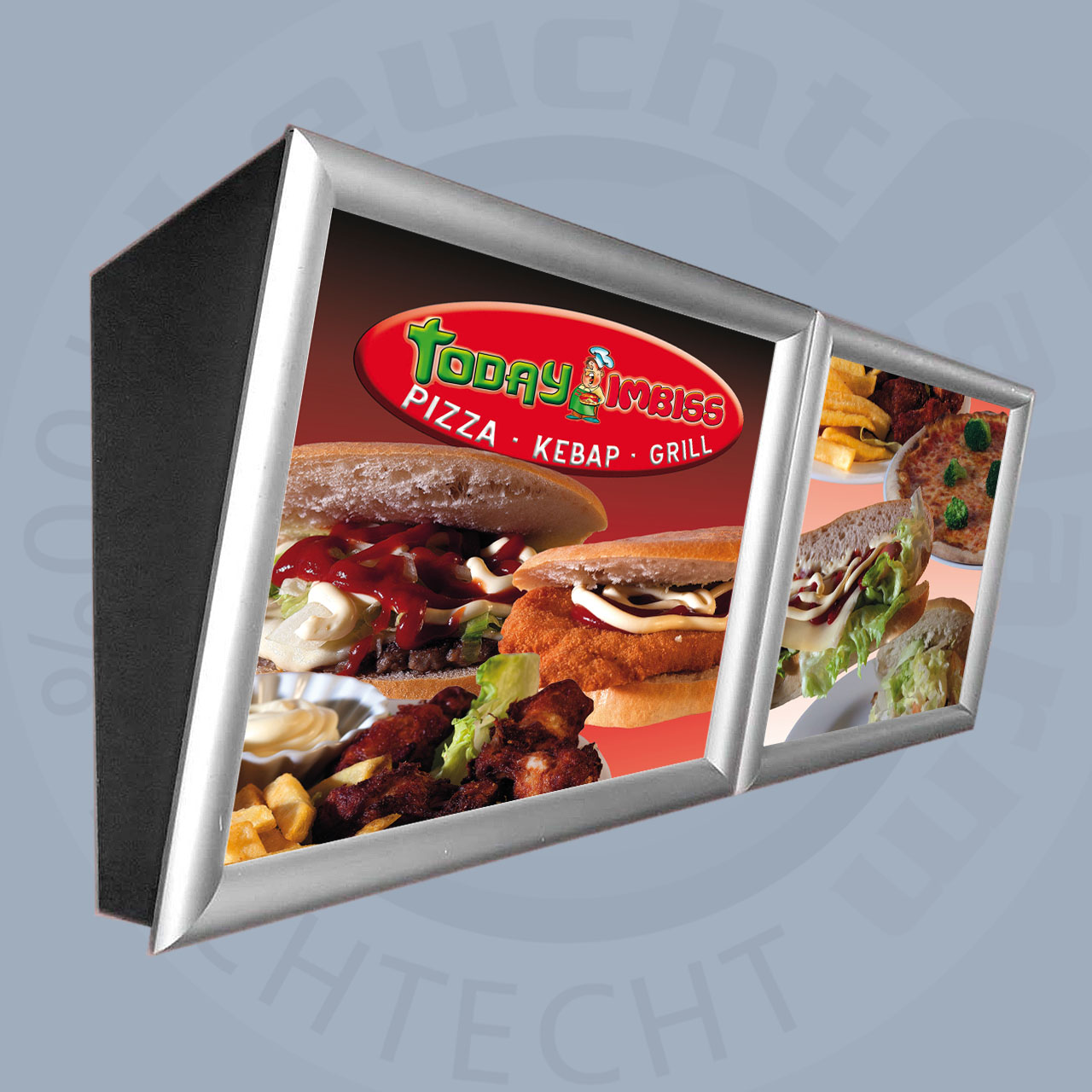 Digitaldruck für Menüboard Klapprahmen