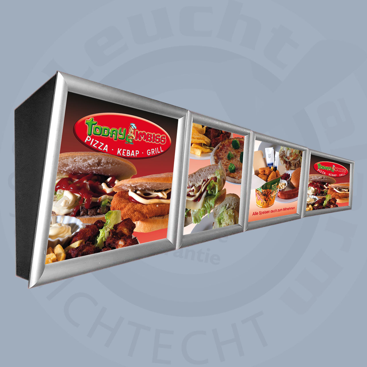 Digitaldruck für Menüboard Klapprahmen