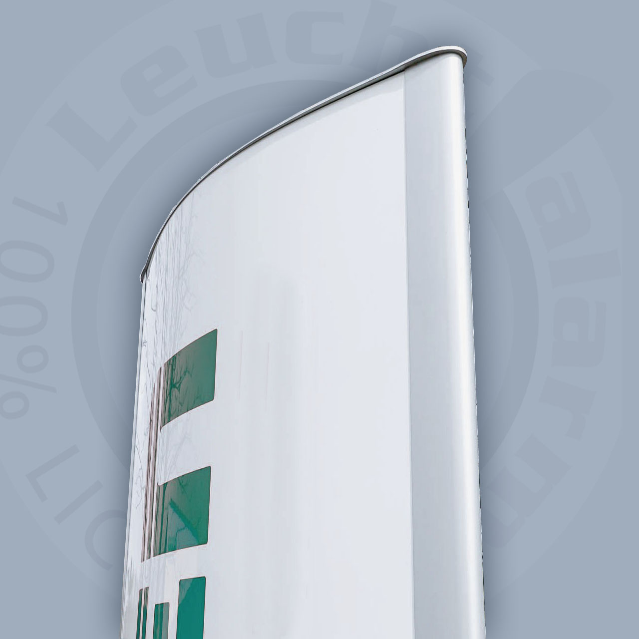 Pylon 2-seitig gewölbt ohne Statik