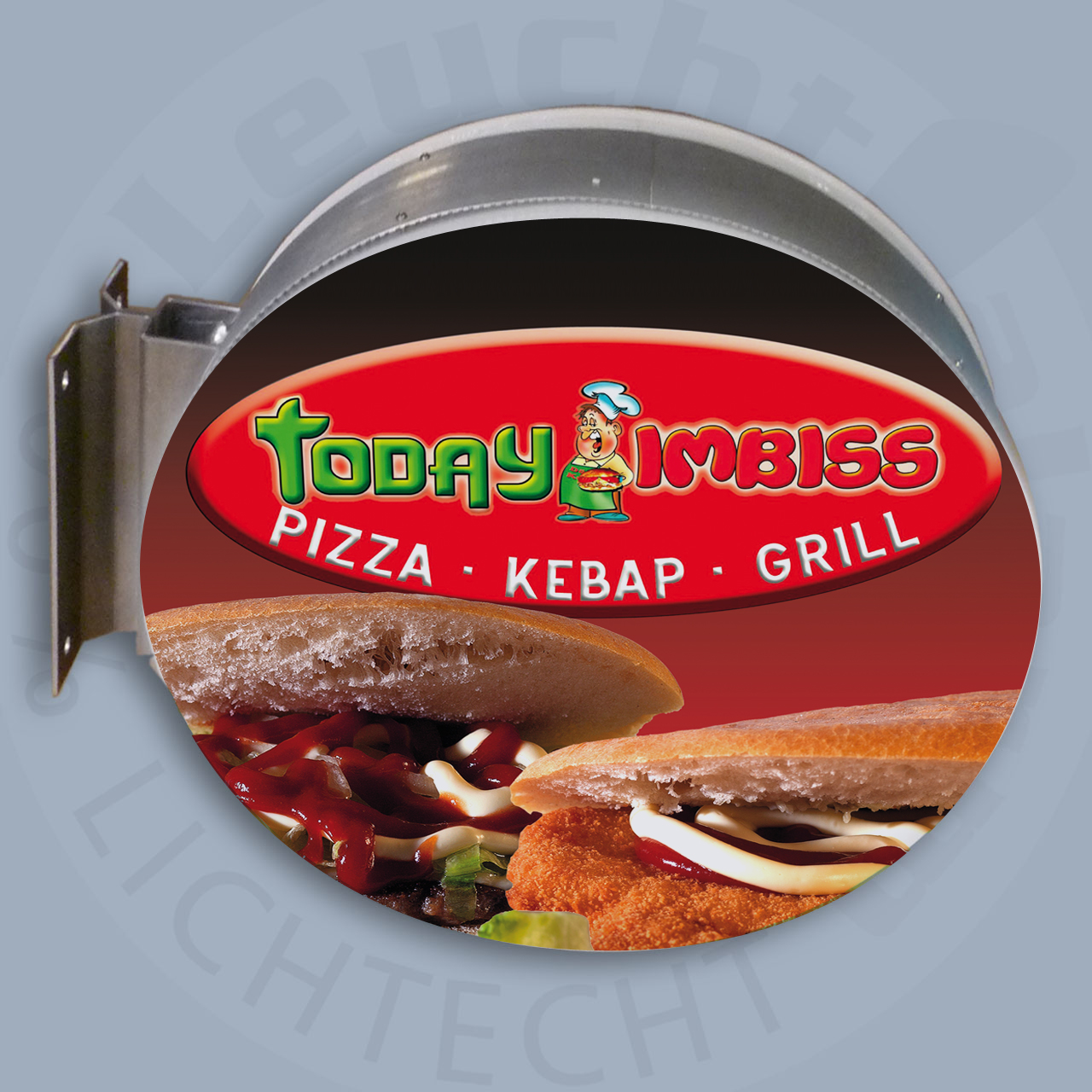 Digitaldruck für Leuchtkasten High End  rund 2 seitig