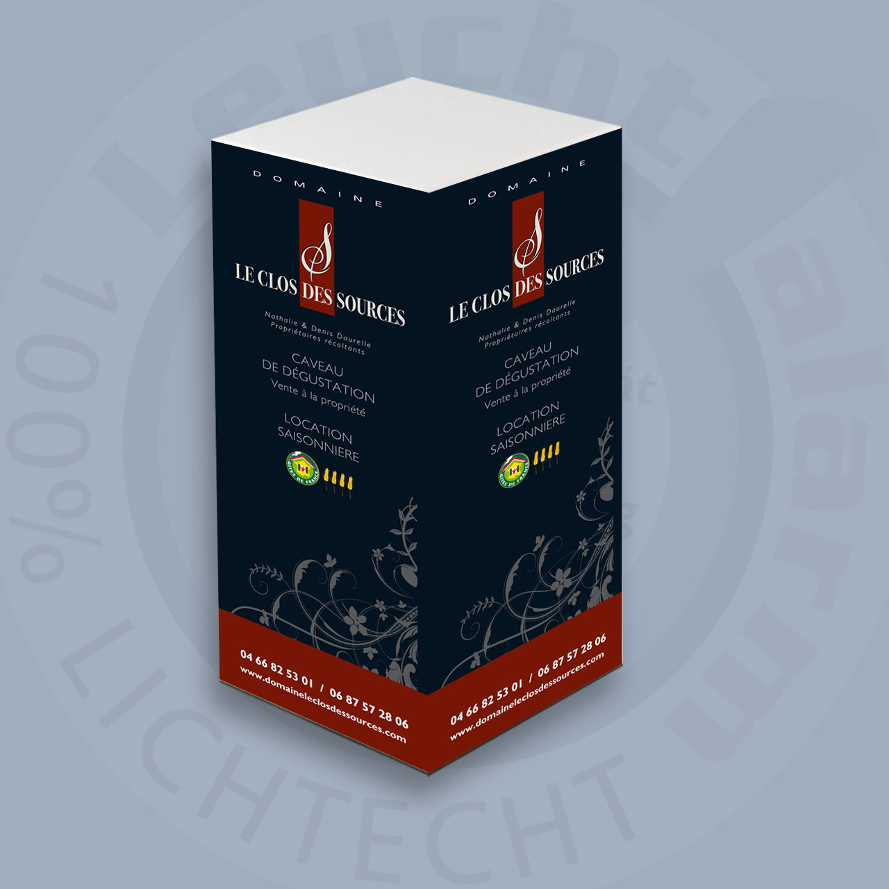 Digitaldruck für Leuchtsäule