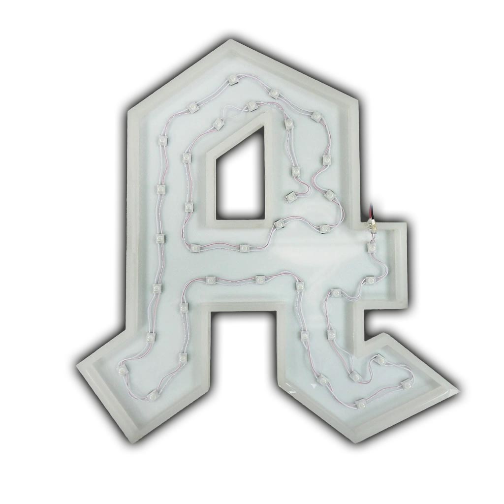 LED Rückleuchterbuchstabe Acryl