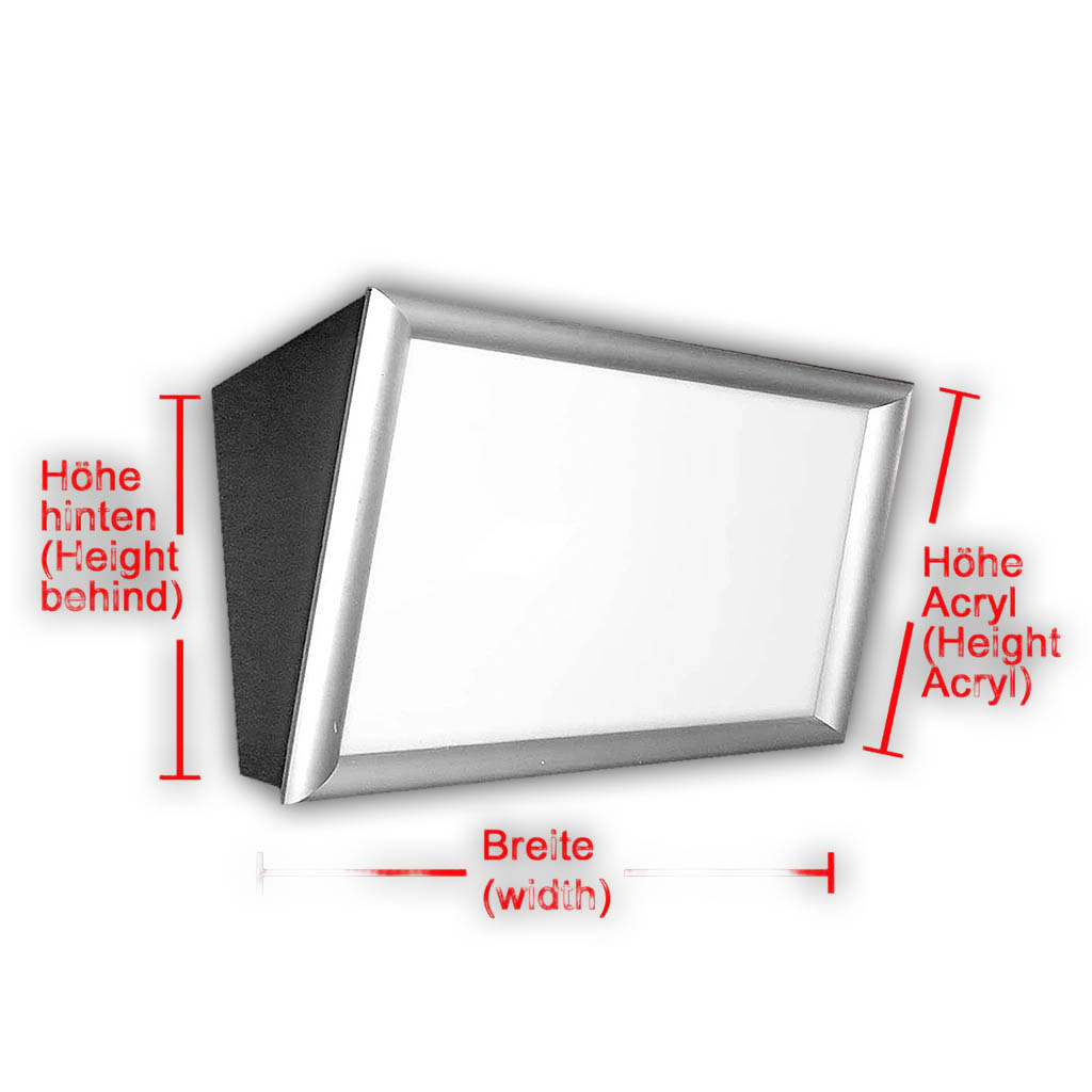 Menüboard Klapprahmen