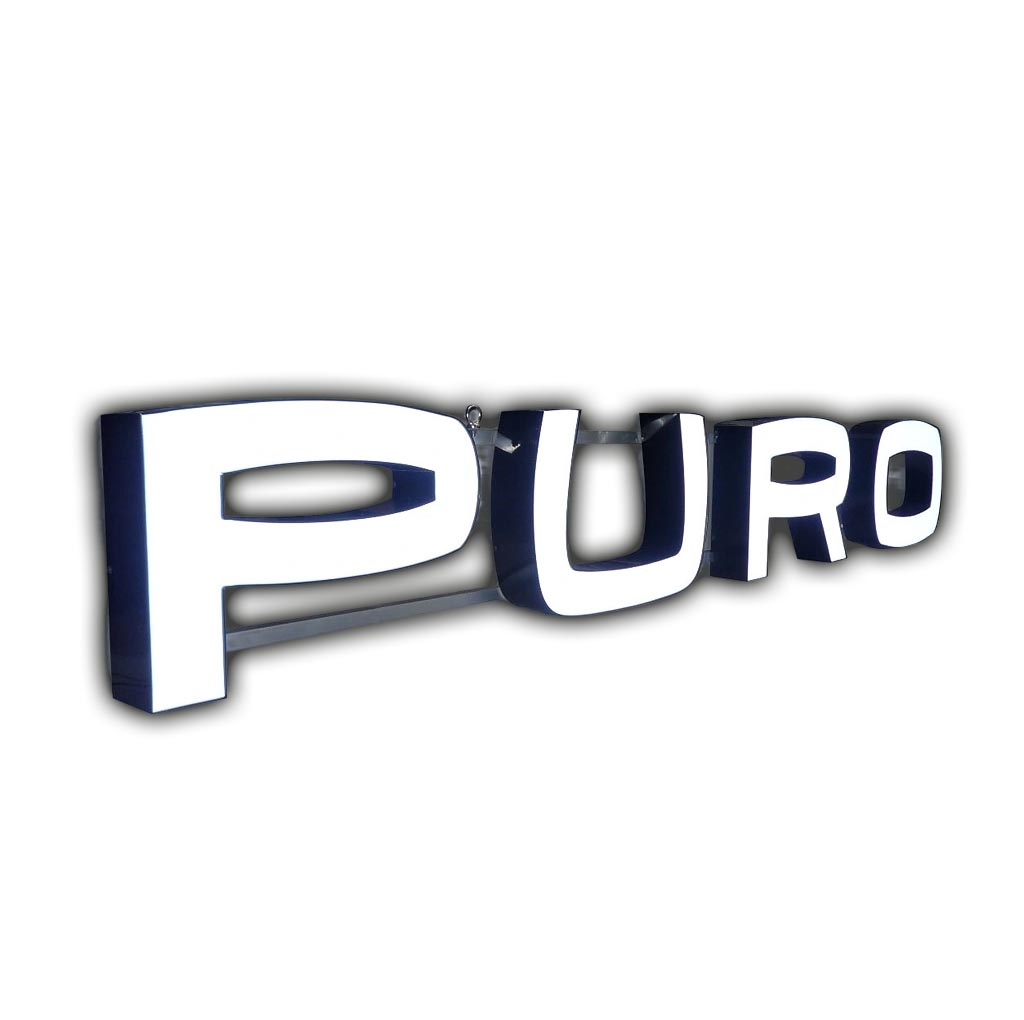 Leuchtbuchstaben LED front leuchtend