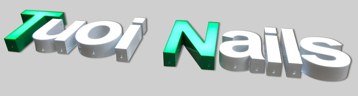 Frontleuchter Buchstaben LED (Alt)