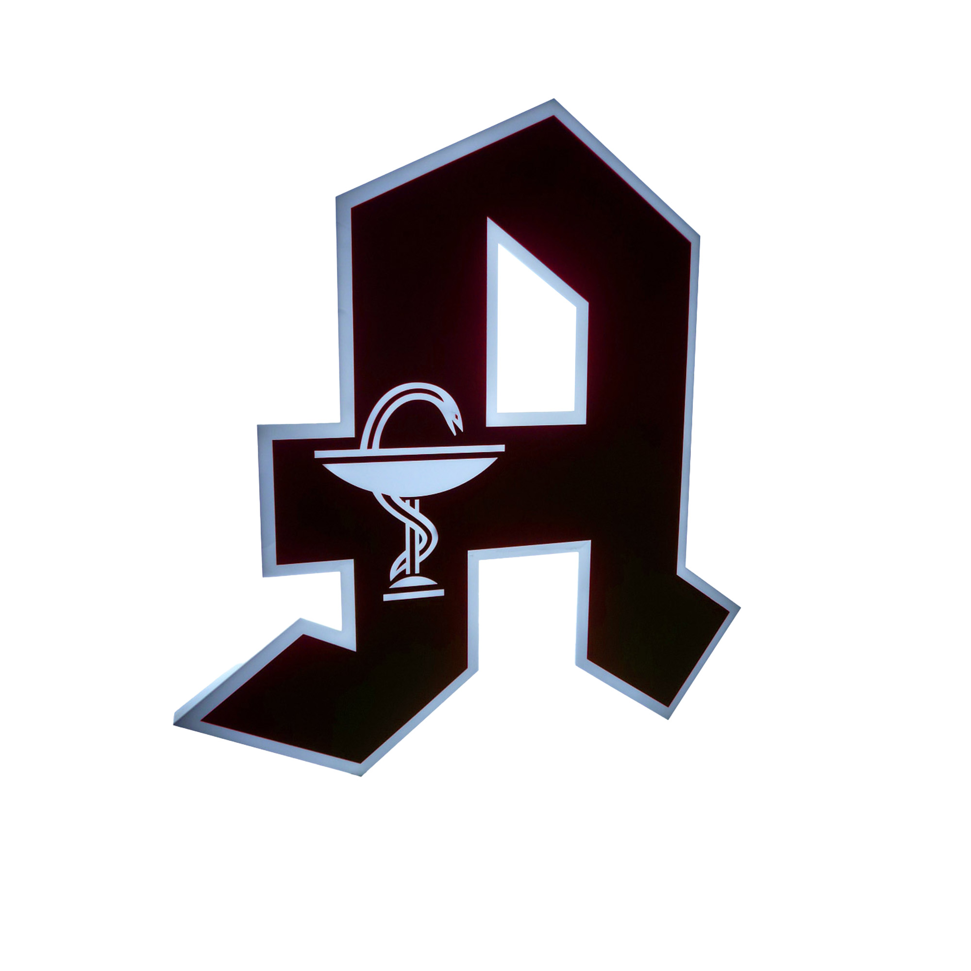 Apotheken "A" Rückleuchter 1-seitig