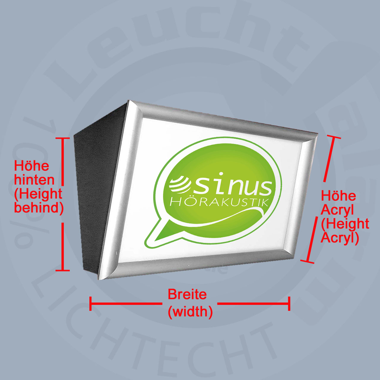 Digitaldruck für Menüboard Klapprahmen