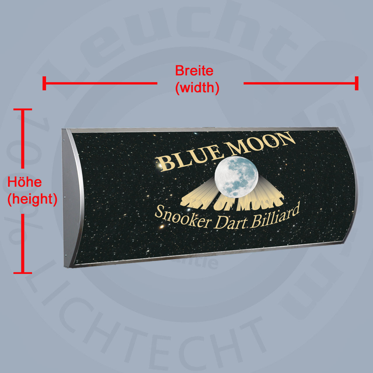 Digitaldruck für Leuchtkasten gewölbt