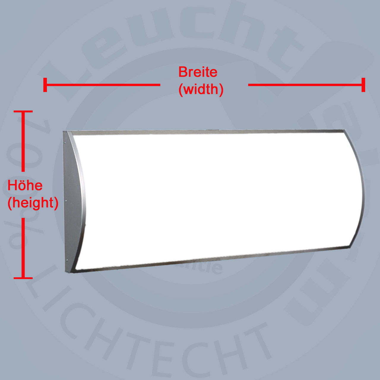 Leuchtkasten gewölbt