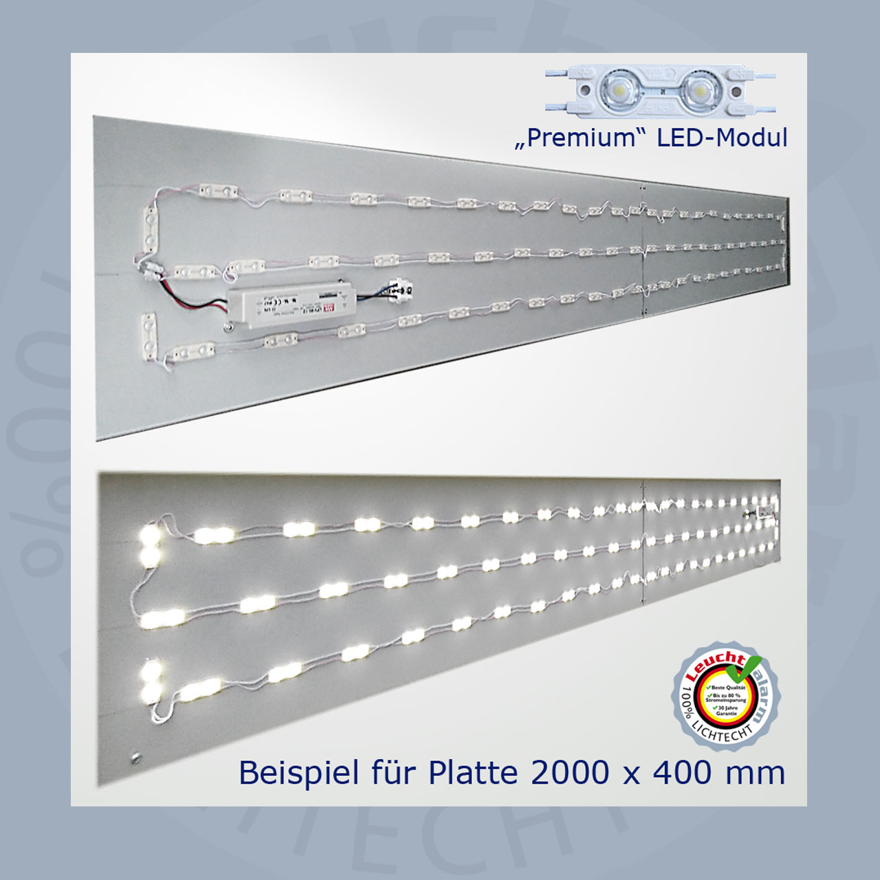 LED Premium Umrüst Montageplatte