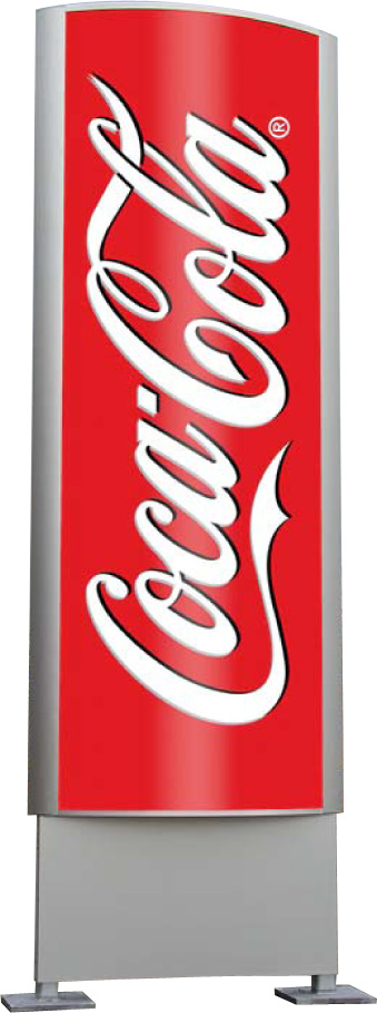 Pylon 2-seitig gewölbt inkl. Statik