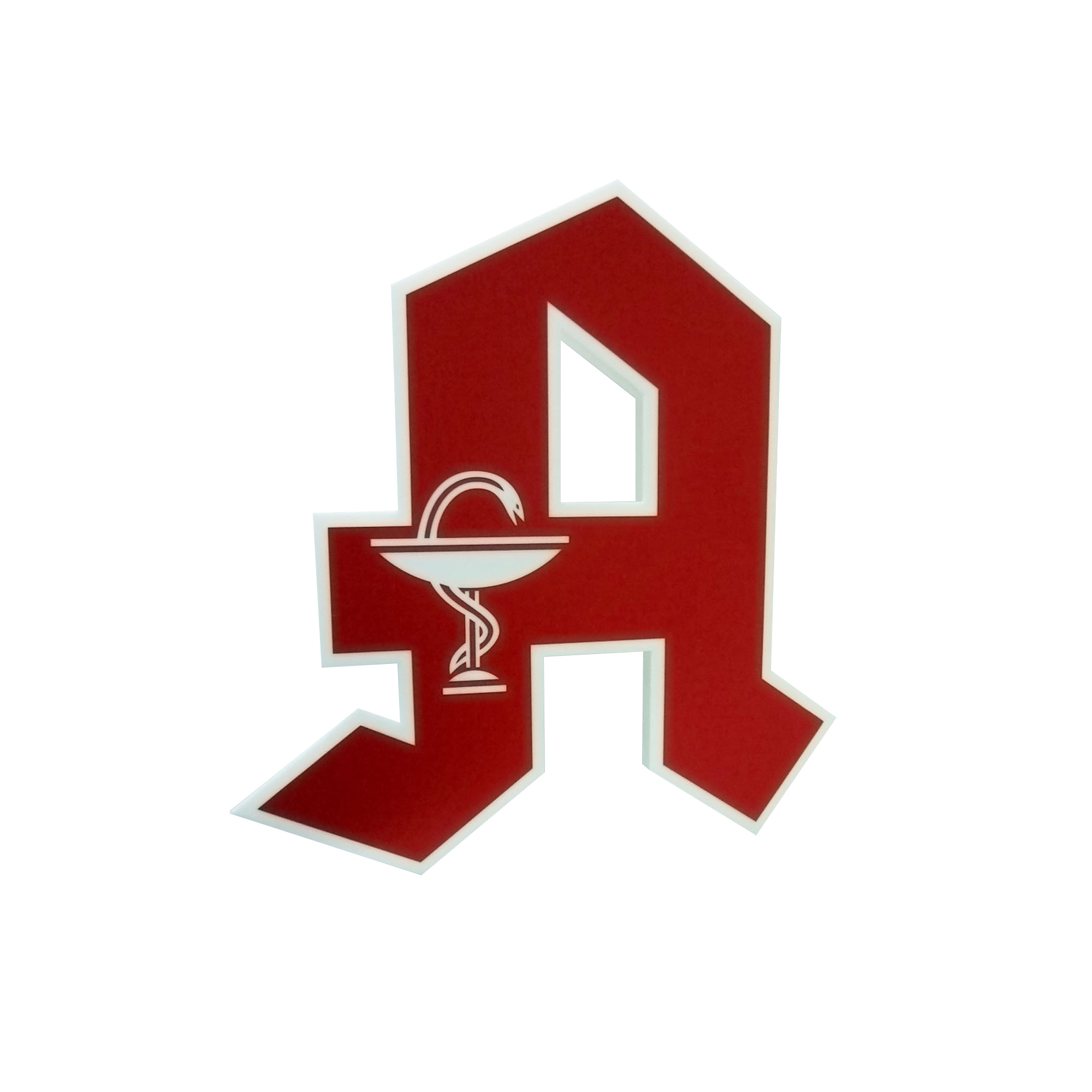 Apotheken "A" Rückleuchter 1-seitig