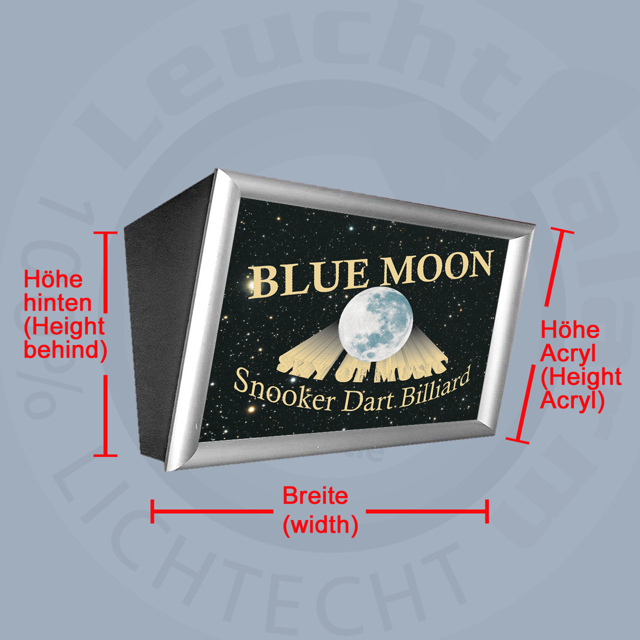 Digitaldruck für Menüboard Klapprahmen