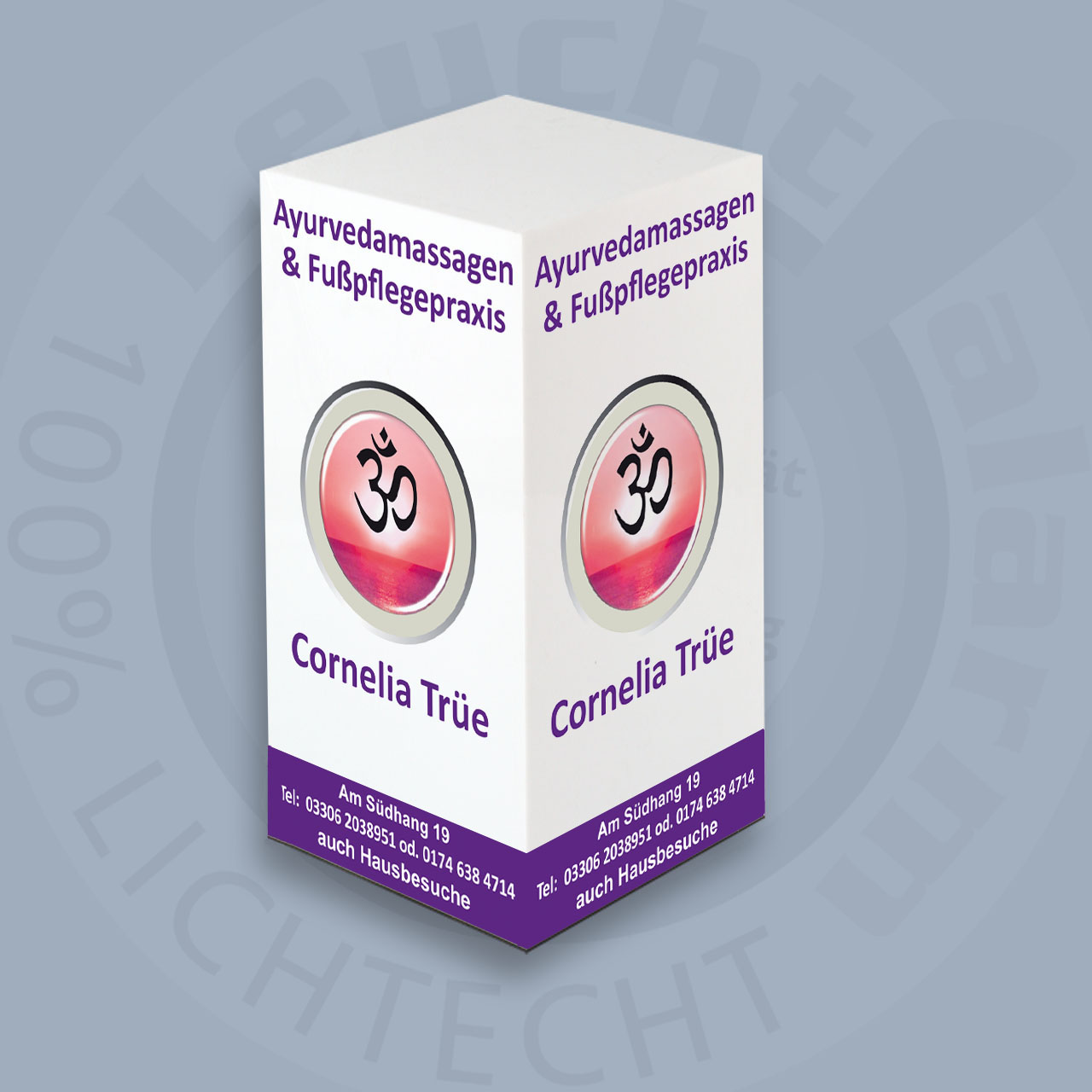 Digitaldruck für Leuchtsäule