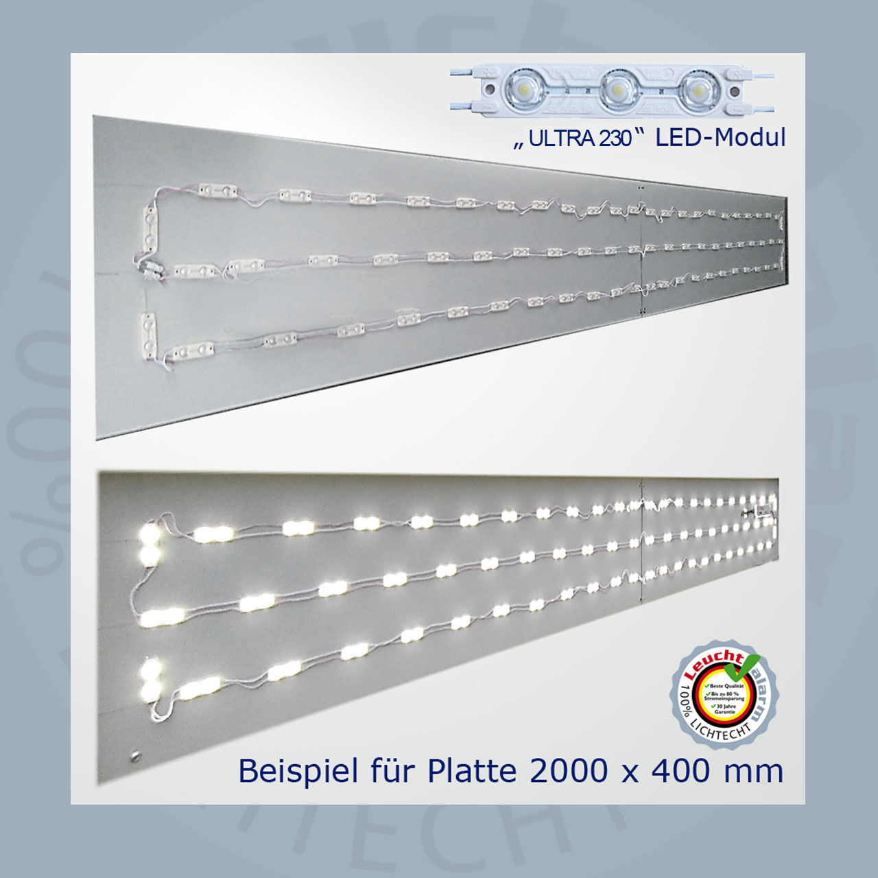 LED P-230 Volt Umrüst Montageplatte