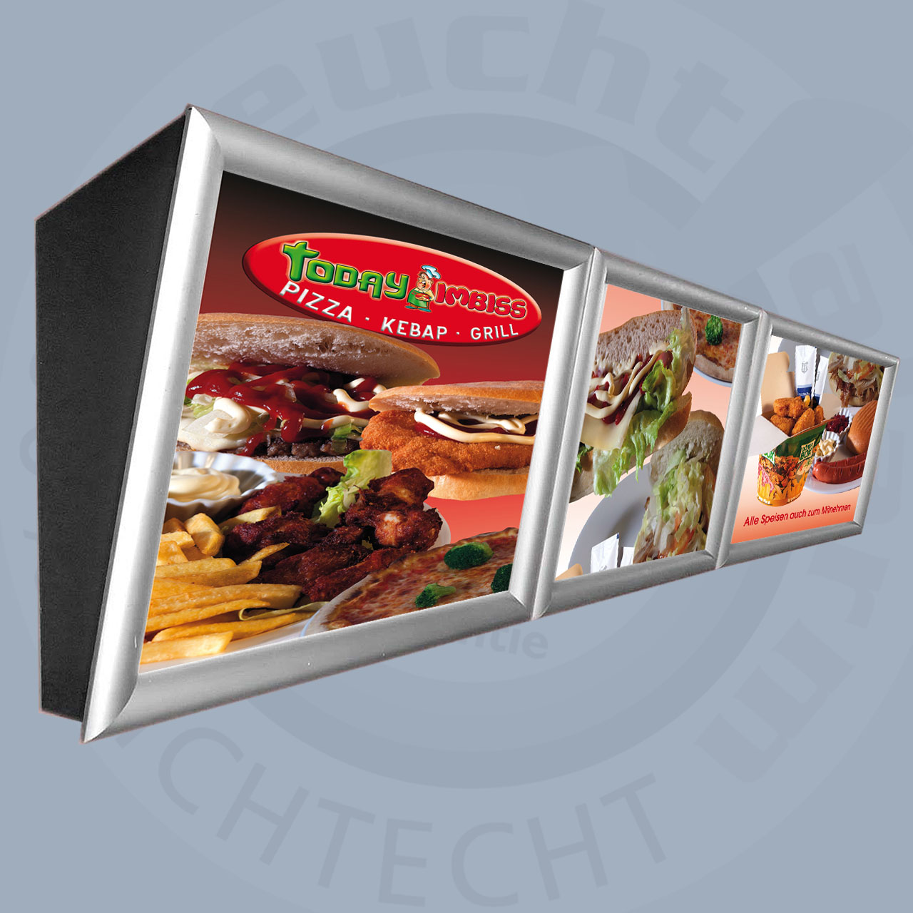 Digitaldruck für Menüboard Klapprahmen