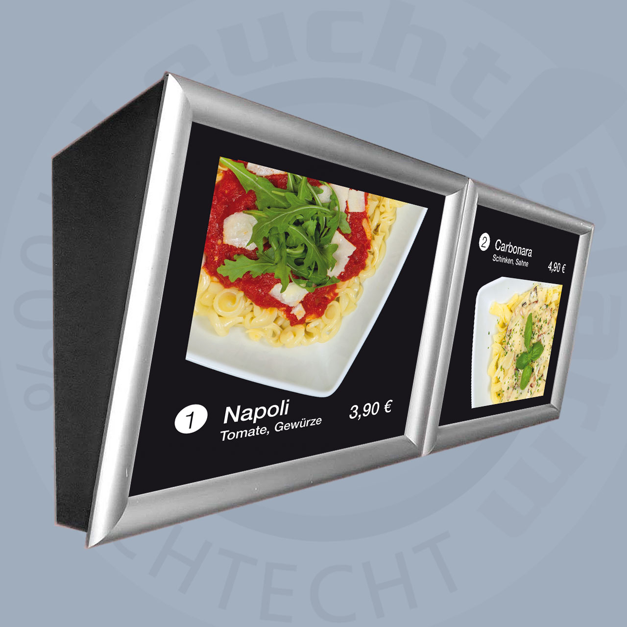 Digitaldruck für Menüboard Klapprahmen